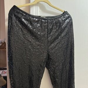 Black Sequin Pants